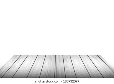 white background with wooden planks