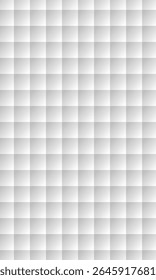 A white background with a woven texture. The background features a subtle gradient, creating a soft, white, and modern look. Square pattern background vector. White background.