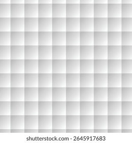 Fundo branco com textura tecida. O fundo apresenta um gradiente sutil, criando uma aparência suave, branca e moderna. Vetor de plano de fundo de padrão quadrado. Fundo branco.