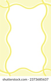 White background with yellow frame