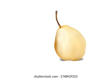 A white background with yellow fruit rinds on the floor, called a wheelbarrow.