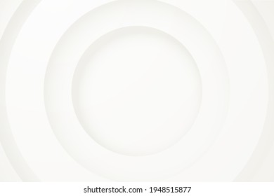 white backgrounds. Abstract 3d circle papercut layer background.