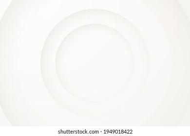 white backgrounds. Abstract 3d circle papercut layer background.