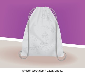 white backpack mockup branding icon