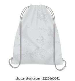 white backpack mockup isolated icon