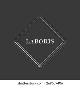 White badge, editable vector illustration isolated eps 10, suitable for logo product name