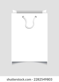 White bag mock up free vector background EPS 10 vector art