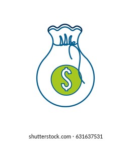 white bag with money inside