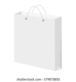 white bag for your design EPS10 Vector Mock up easy to change color