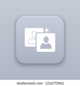 White balance button, best vector on a gray background