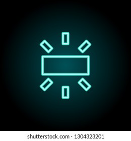 White balance sign icon. Elements of Image in neon style icons. Simple icon for websites, web design, mobile app, info graphics
