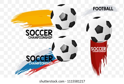 Soccer Sport Championship Cup Poster Template Stock Vector (Royalty ...