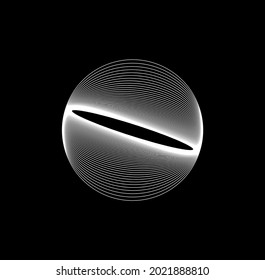 White ball on dark background