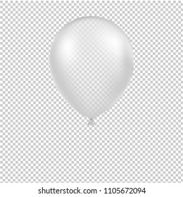 Balón blanco aislado con malla degradada, ilustración vectorial