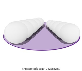 white balls vector ,illustration design circle