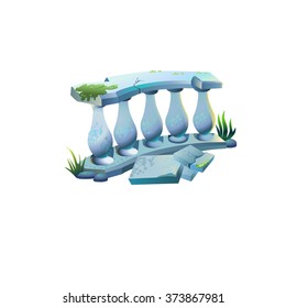 White balustrade