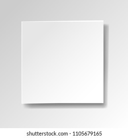Banner Blanco Aislado Fondo Blanco Con Malla Gradiente, Ilustración Vectorial