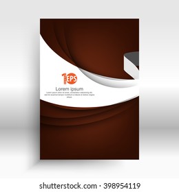 white banner wave concept material background. eps10 vector