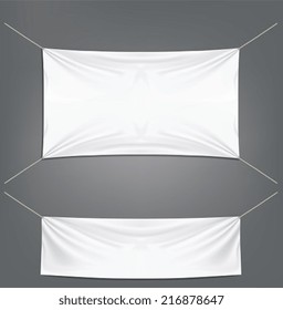 White banners with garters