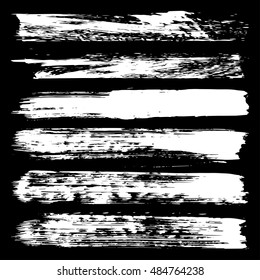 white banners grunge texture collection of symbols