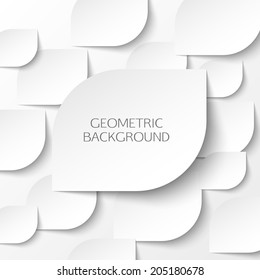 White banners. Vector illustration