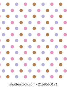 WHITE BASE POLKA DOT SEAMLESS PATTERN, ART | FASHION | INTERIOR | DECORATION