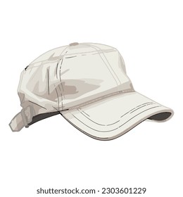 White baseball cap over white