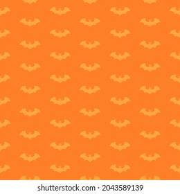 white bat silhouette linear on black seamless pattern for card, banner, wallpaper, label, background, template to celebrating halloween theme. vector design