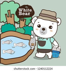 
white bear fishing 
