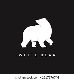 white bear logo.modern design.vector illustration concept