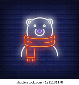 neon teddy bear