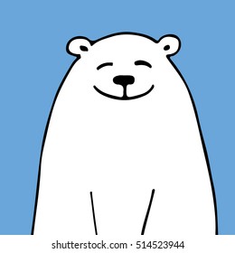 White bear, sketch for your design