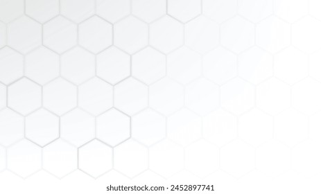 white beehive background. Honeycomb, bees hive cells pattern. Bee honey shapes. Geometric seamless texture symbol. Hexagon, hexagonal raster, mosaic cell sign or icon. Gradation.