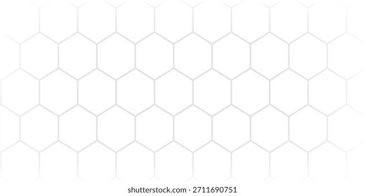 Fondo blanco de la colmena. Patrón de células de panal, colmena de abejas. Formas de miel de abeja. Símbolo geométrico de textura sin costuras. Hexágono, ráster hexagonal, signo o icono de celda de mosaico. Gradación.