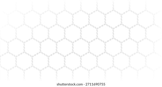 Fondo blanco de la colmena. Patrón de células de panal, colmena de abejas. Formas de miel de abeja. Símbolo geométrico de textura sin costuras. Hexágono, ráster hexagonal, signo o icono de celda de mosaico. Gradación.