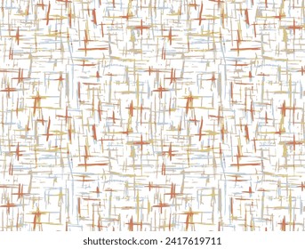 White and beige gold seamless pattern with glitter foil textured lines. Abstract artistic background. Bright shiny illustration for fabric design, wallpaper, decorative paper, web