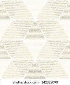 White, beige modern geometric texture. A seamless vector background.
