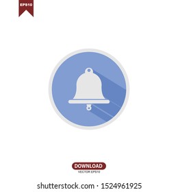 White Bell Concept Icon Logo Design Element 