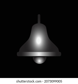 white bell icon vector illustration