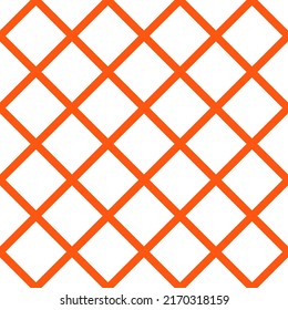 White big squares orange background seamless pattern.