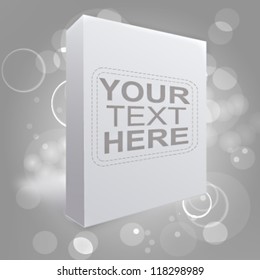 White billboard over abstract background