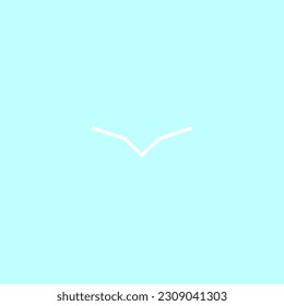 White bird in the blue sky