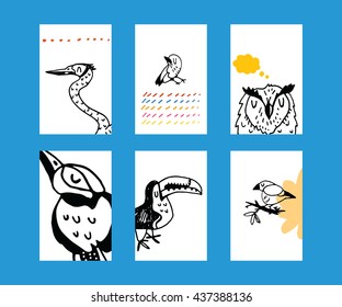 White bird cards