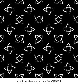 White black abstract seamless pattern. Fashion graphic. Background design. Modern  stylish abstract texture. Template for prints, textile, wrapping and decoration, wallpaper. Vector illustration.