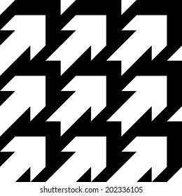 White and black arrow pattern