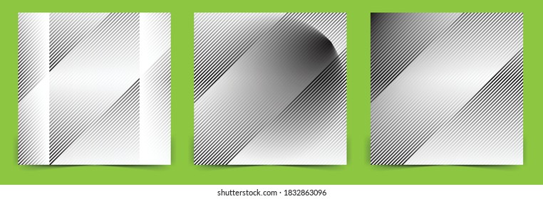Fondo blanco y negro con patrón de líneas diagonales.