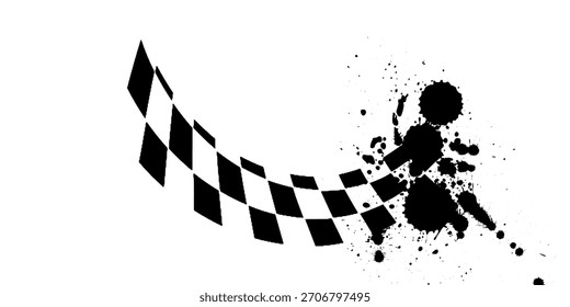 Un fondo blanco y negro con textura grunge