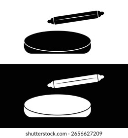 Ilustración vectorial de fondo blanco y negro
