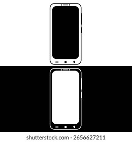 Ilustración vectorial de fondo blanco y negro
