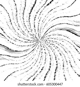 White black background, whirlwind of black lines on a white background.